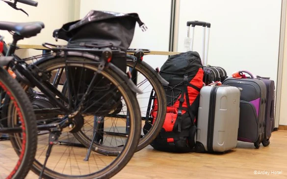 Abstellmöglichkeiten für Fahrräder und Gepäck im Ardey Hotel in Witten