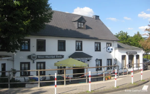 Außenansicht des Alten Gasthof Dicke in Arnsberg